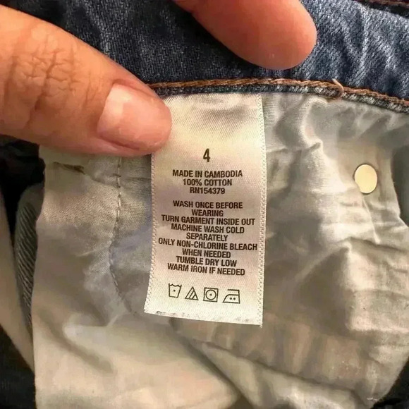 Aeropostale Mom Jean Distressed High Waisted Ripped Women’s Size 4 - Picture 7 of 11